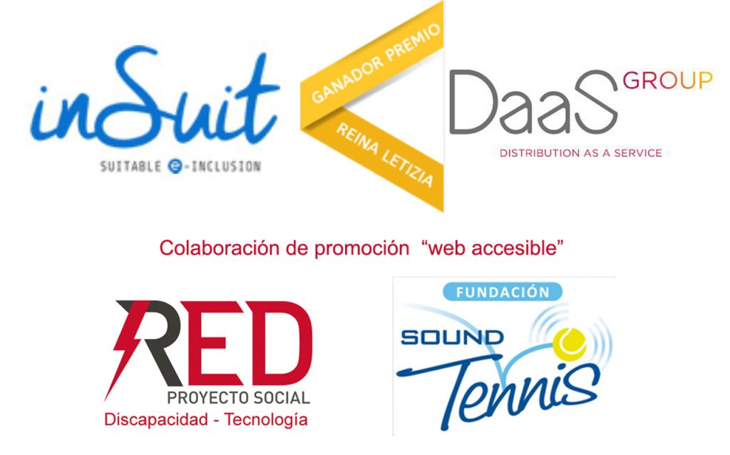 InSuit Premio Reina Letizia. colaboran en la promoción de la web accesible RED Proyecto Social y la Fundación .Sound Tennis