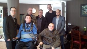 Miembros de RED Proyecto Social. Discapacidad Tecnología. y la empresa Daas Group creadora del programa de accesibilidad web. inSuit
